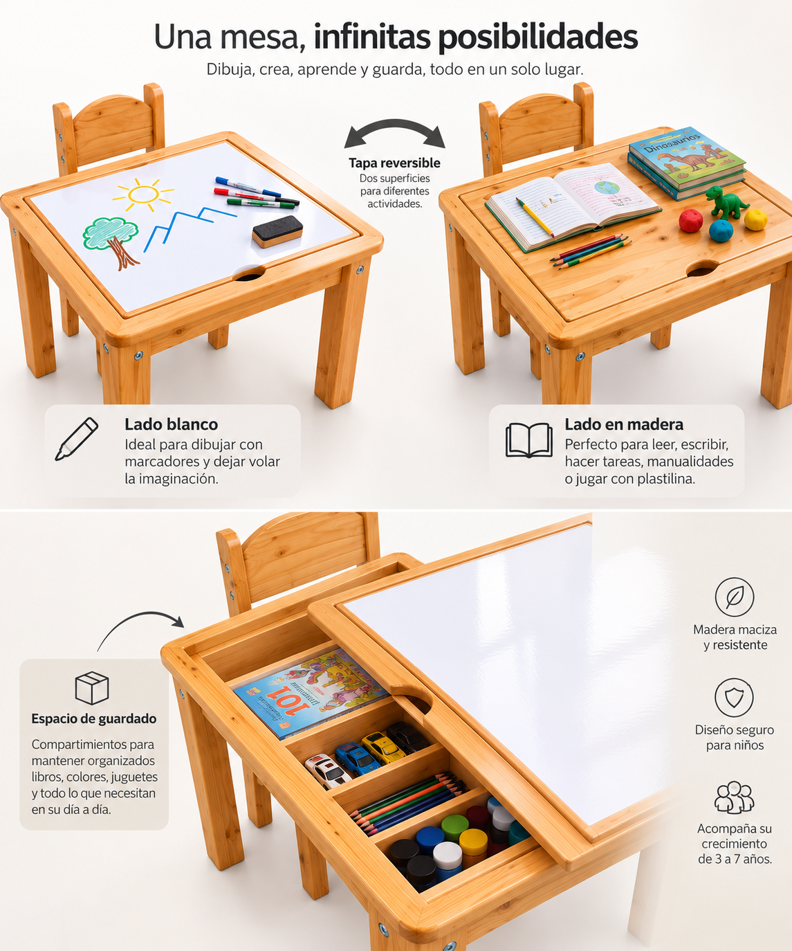 Mesa Montessori Infantil NIDO