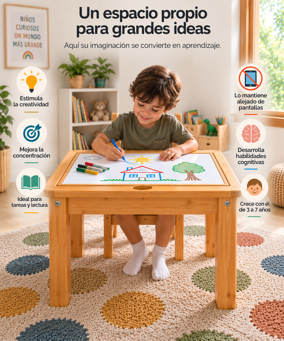 Mesa Montessori Infantil NIDO