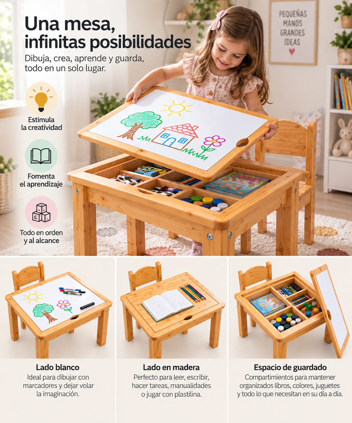 Mesa Montessori Infantil NIDO